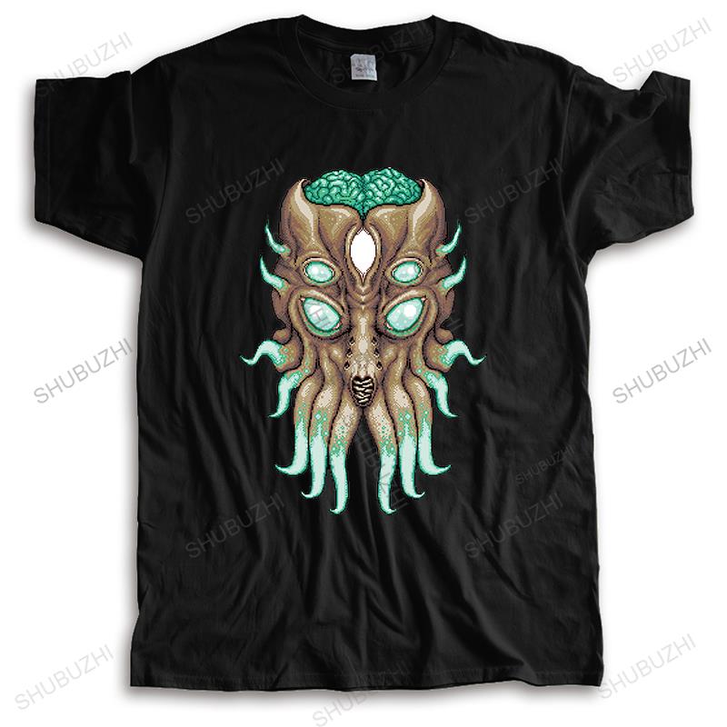 Men Fashion Brand T-shirt O-neck Tshirt Black New Terraria T Shirt Terraria Moon Lord Unisex Tee-shirt Teenagers Cool Tops