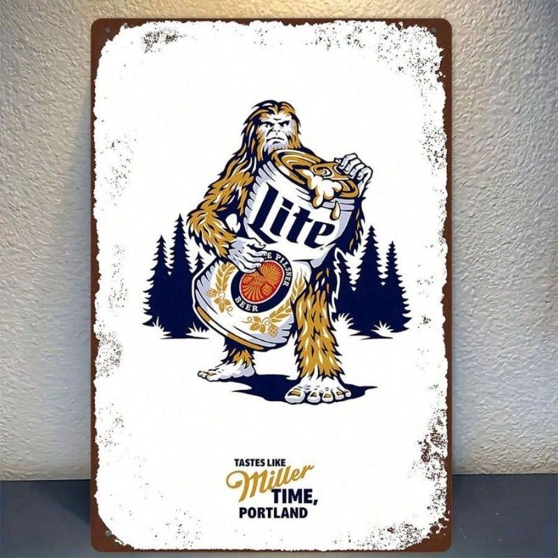 Vintage Metalen Blik Wandposter Bord 20x30cm