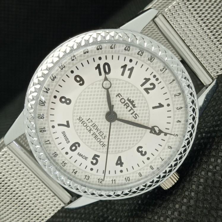 

ВОССТАНОВЛЕННЫЕ ШВЕЙЦАРСКИЕ МУЖСКИЕ НАРУЧНЫЕ ЧАСЫ FORTIS WINDING С БЕЛЫМ ЦИФЕРБЛАТОМ 622c-a416997-2 lot622c-a416997