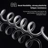 Rubber Covered Aluminum Wire, Bendable Metal Craft Wire, for Making Dolls Skeleton DIY Crafts, Platinum, 3mm