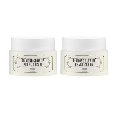 Diamond Glow Up White Radiance Cream Instant Brightening & Tone-Up Skin Illuminator 80g (Pack of 2)