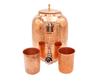 8L Copper Water Dispenser with 2 Glasses – Ayurvedic Health Set, Pure Copper