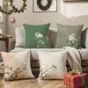 Chinese Style Simple Bird Flowers Pillow Case Comfort Sofa Bed Silky elegant Invisible zipper Decorative cushion cover