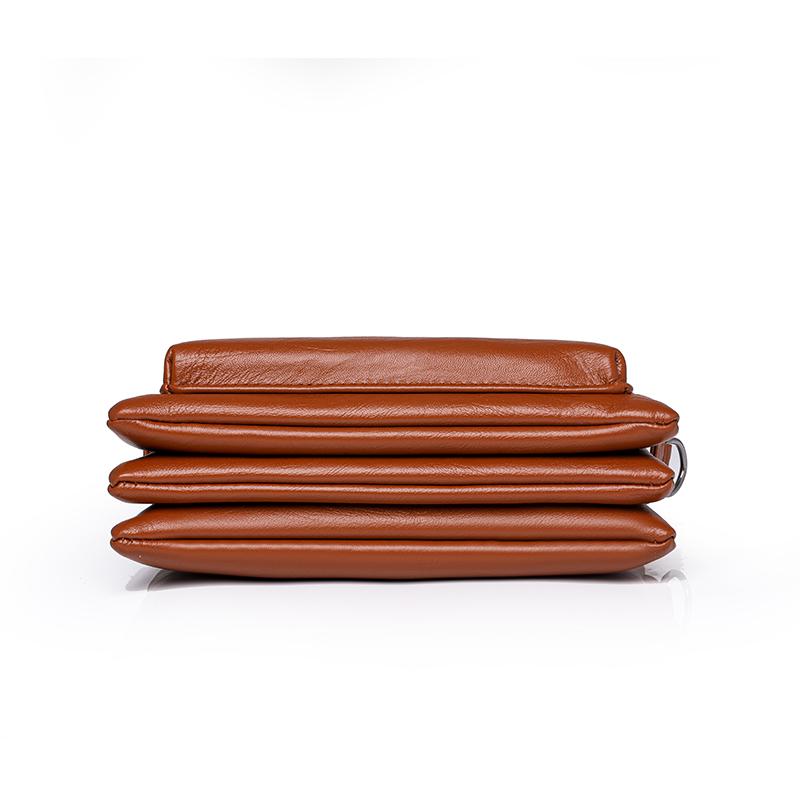 Multi-layer Handbag With Coin Purse Women's Crossbody Shoulder Bag Solid Color Envelope Bag