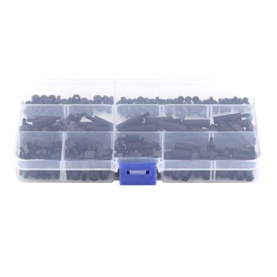 250 STK Nylon M3 Sechskantsäule Abstandshalter Distanzschraube Mutter Sortiment Kit (M3-Abstandshalter A)