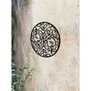 Black Iron Mandala Wall Art Bohemian Home Decor Metal Sculpture Spiritual Gift for Yoga Studio Indoor Outdoor