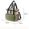 14L Portable Thermal Lunch Bag Food Box Durable Waterproof Cooler Ice Insulated Case Camping Oxford Dinner Backpacks Icebox