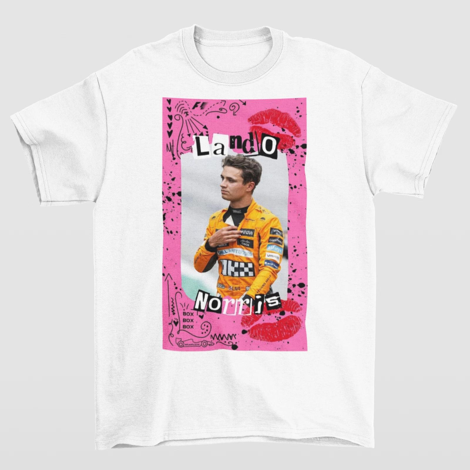 Lando Norris T-Shirt, Oscar Piastri Tee, Racing Team Shirt, Driver Top,NOR4 2XL