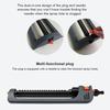 4 Modes Oscillating Sprinkler 19 Hole Nozzles Water Sprayer  Garden Watering