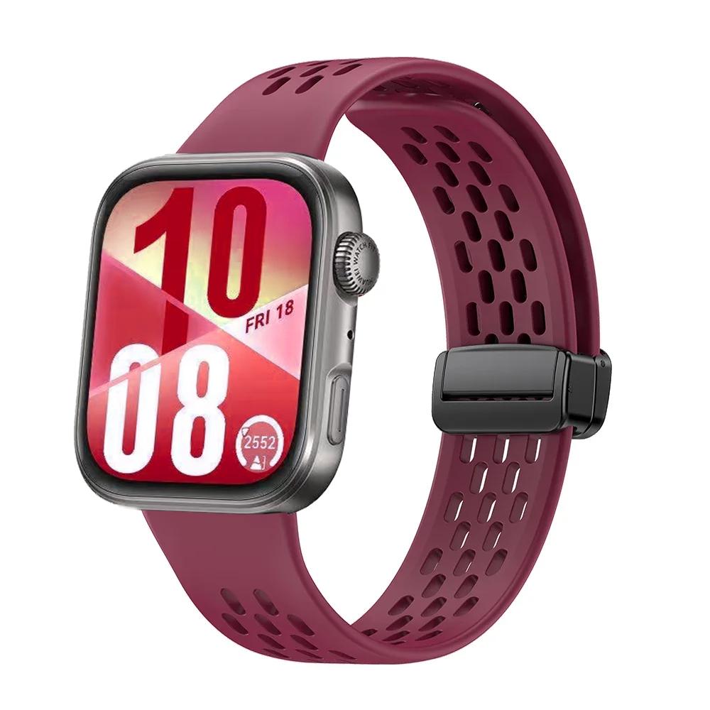Magnetic Silicone Strap for Huawei Watch Fit 4 Fit 3 Sport Bracelet Wristband for Huawei Watch Fit 4 Pro Correa Belt Accessories