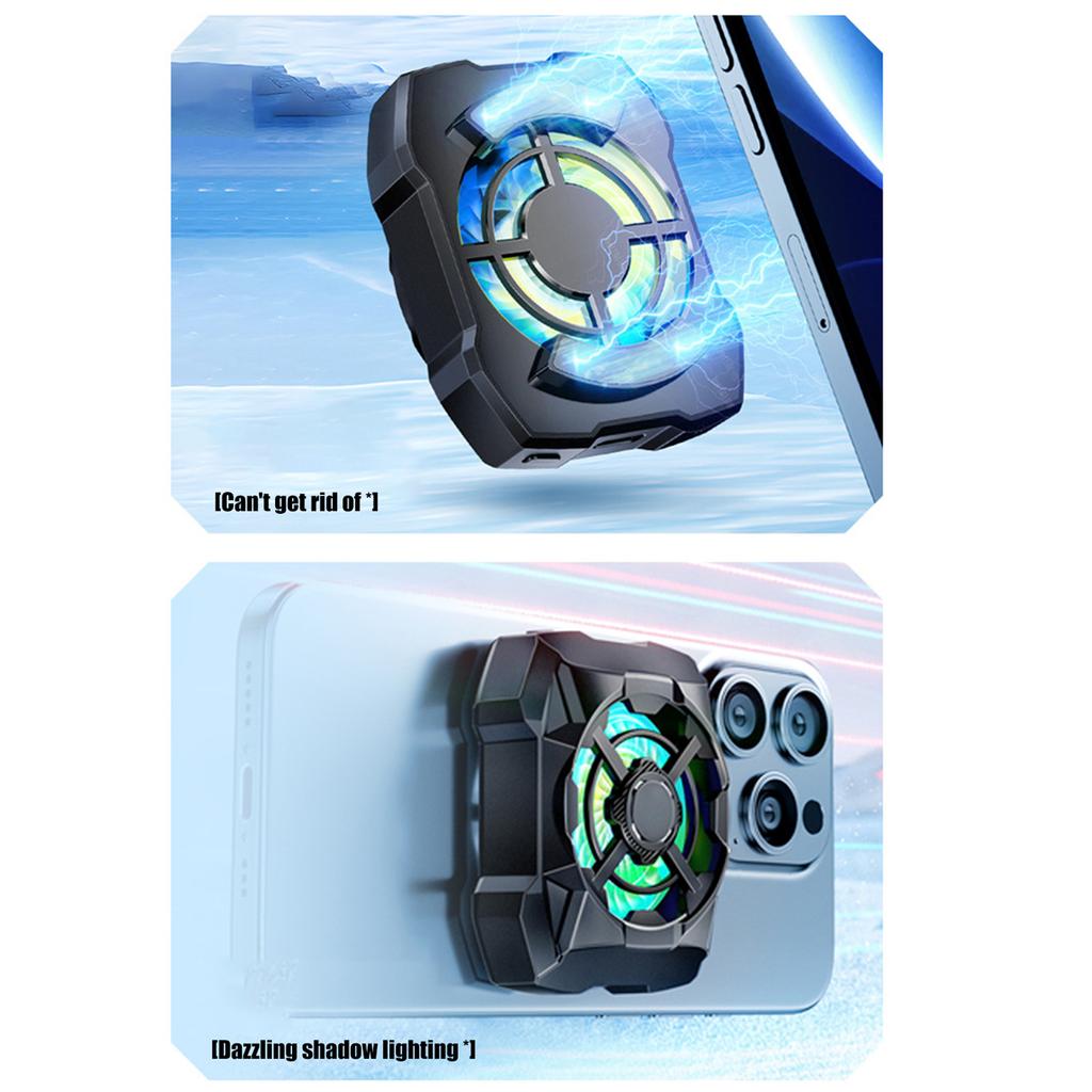 3 Speed Adjustable Phone Cooling Fan for Game Live Low Noise Heat Sink Phone Cooling Fan for 15 14