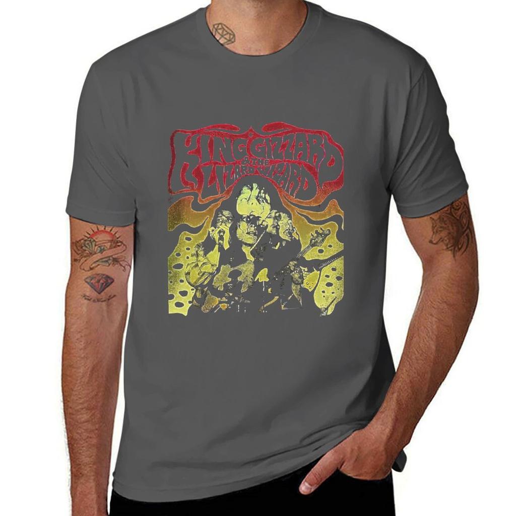 King Gizzard And Lizard Wizard Tshirt Stylish Print Short Sleeve Tee