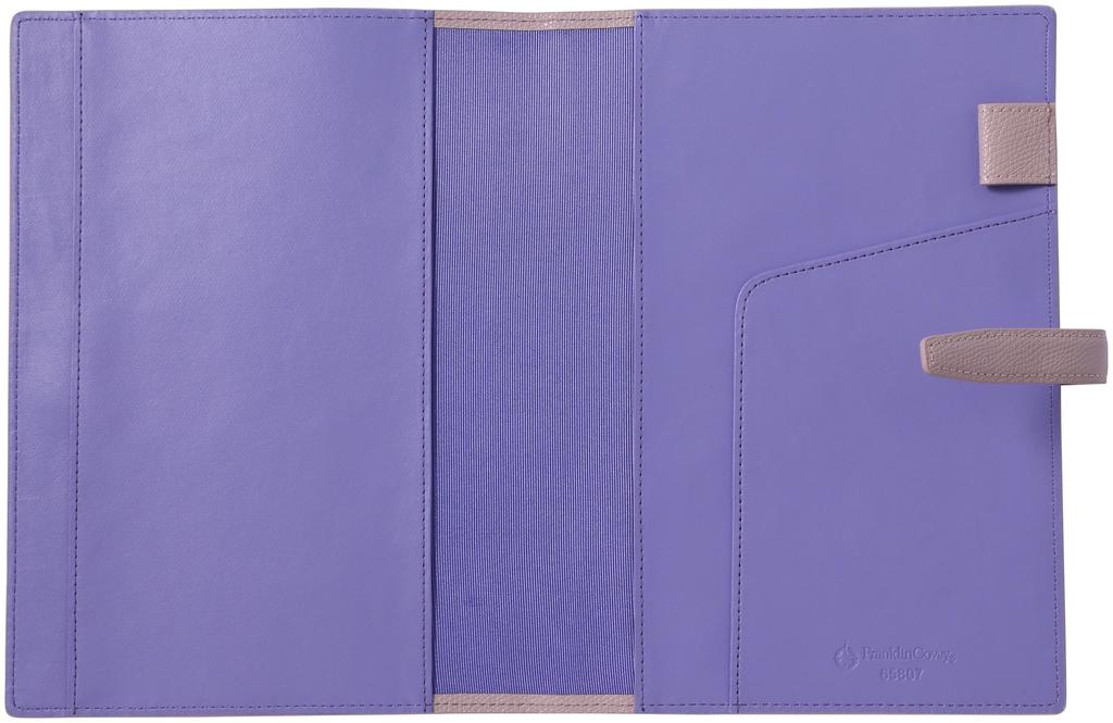 Franklin Planner Color Noblesse Organizer Cover, A5 Size, 65807, Lilac/Light Purple