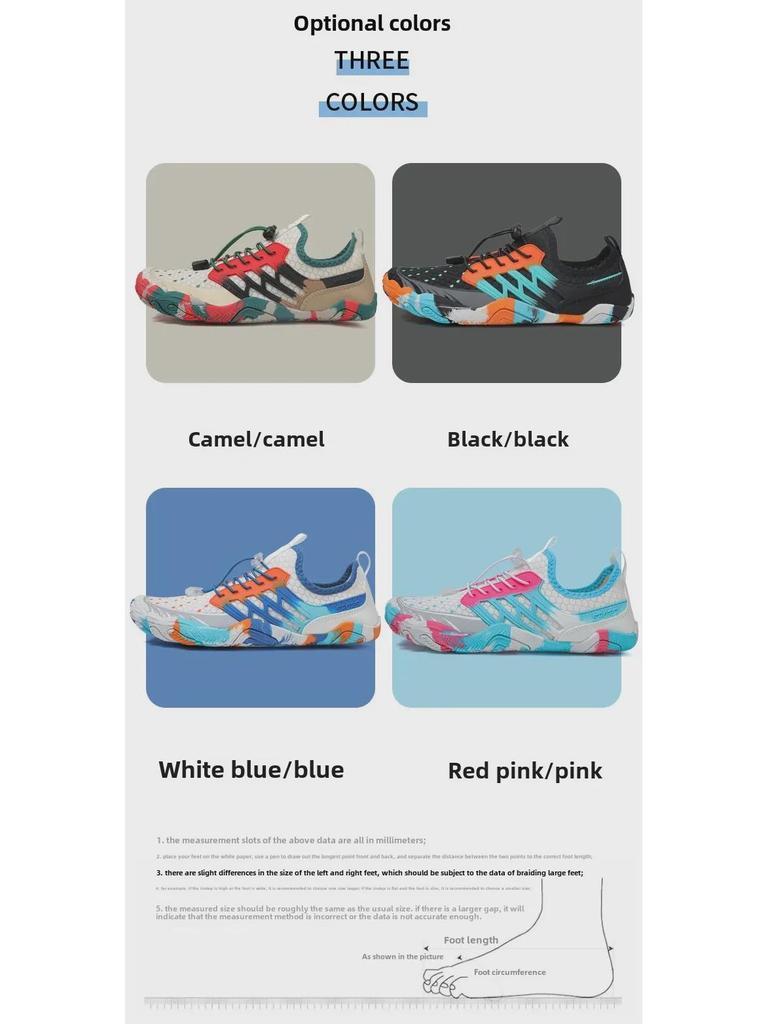 Plaj, Dere, Yüzme ve Salon Sporları için Unisex Hızlı Kuruyan Kaymaz Beş Parmaklı Aqua Ayakkabı.