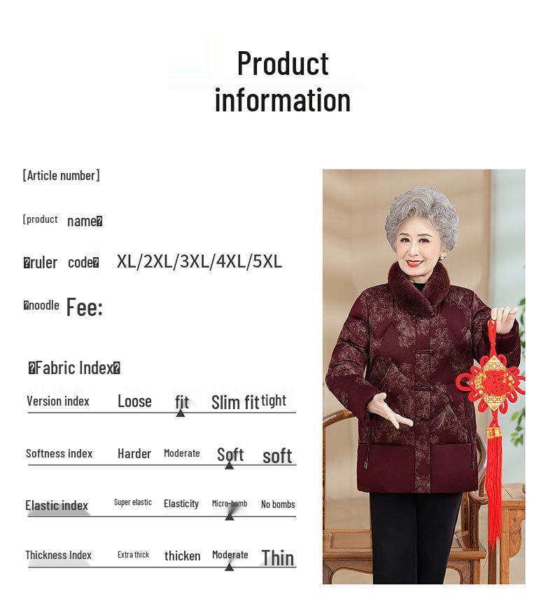 New Winter Cotton Jackets for Women & Grandmothers - Plus Velvet, Warm, Thickened Styles