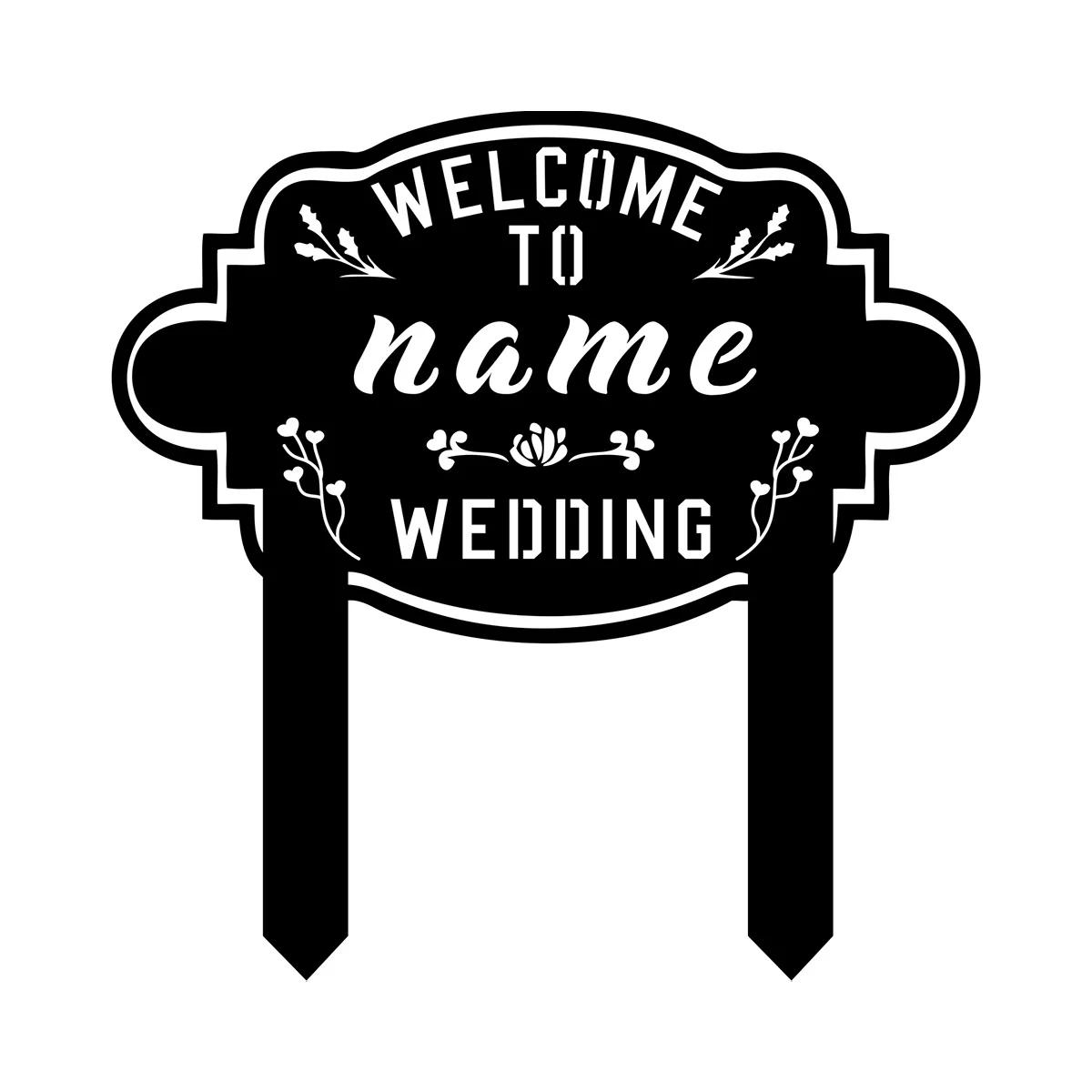 Metal Garden Sign, Garden Stake Decor, Outdoor Yard Art, Metal Sign with Stand