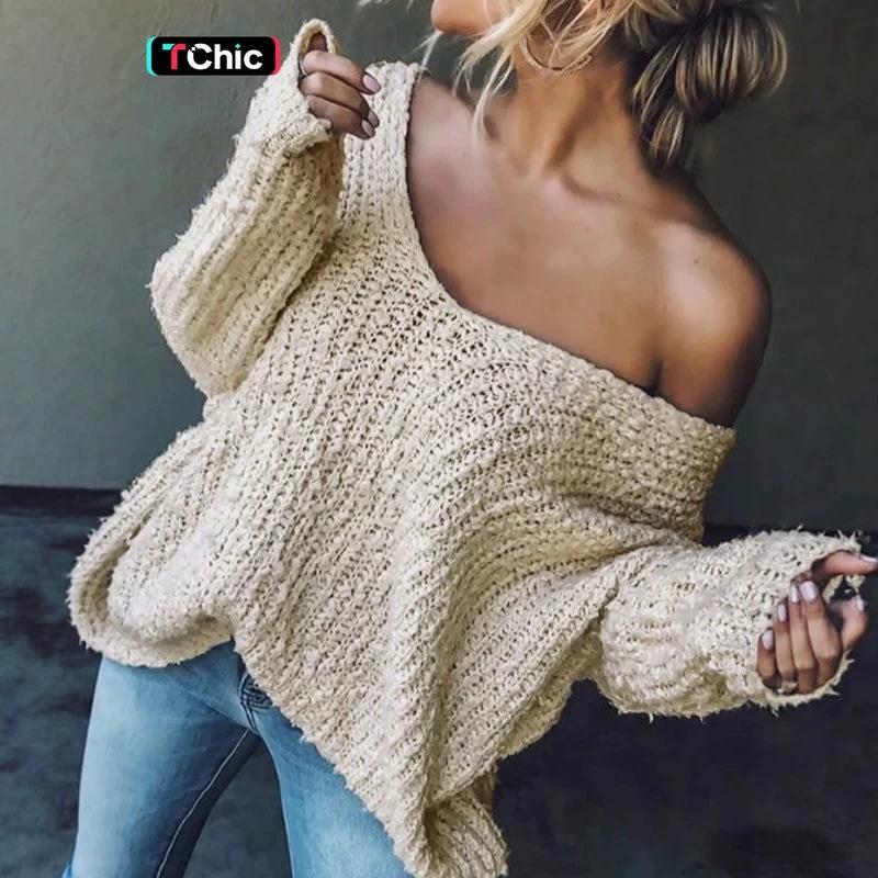 Plus Size V-Neck Knit Sweater with Pineapple and Lace Butterfly Sleeves