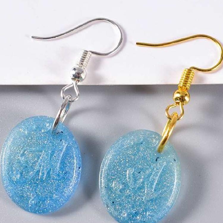 Professional Grade Silicone Charm Mold With Alphabets Number Cutout Designs Bracelet Earring Pendant Mold