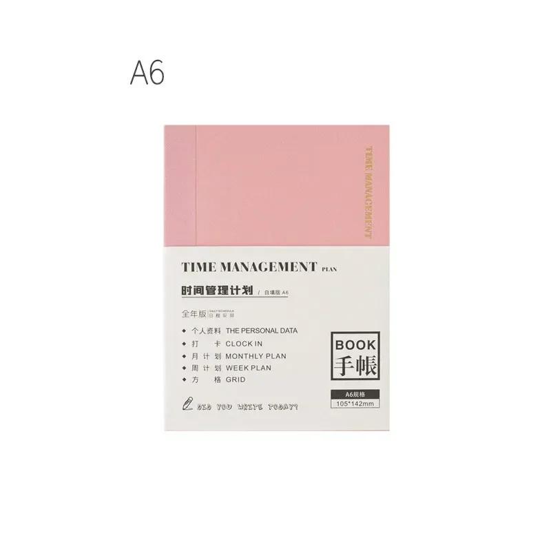 Fromthenon Foil Gold Planner A5 A6 Time Management Weekly Monthly Schedule Book for Full Year Hobo Midori Refill Accessories