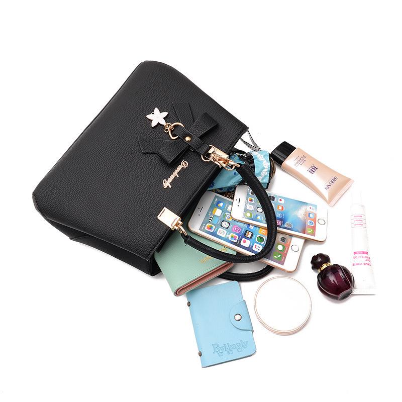 2025 Korean Style Fashion Bow Handbag: Women's Crossbody, Shoulder, Mommy Bag.