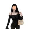 Lace Patchwork Long Sleeve Slim Fit T-shirt - Trendy Autumn/Winter Women's Fashion