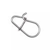 Bimoo 100pcs Stainless Steel Safety Fast Clip Lock Pin Oval Snap Strong Pull Anti-corrosion Fishing Lure Rigs Connector