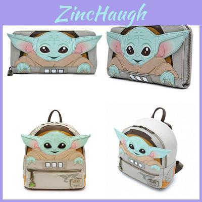 Authentic Leather Star Wars Mandalorian Yoda Baby Backpack For Women And Children