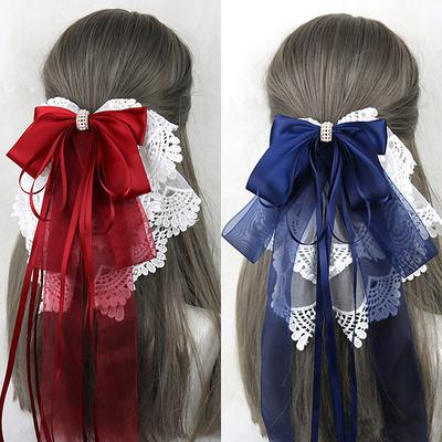 1 τεμ Maid Princess Lolita Lace Bow Hairpin Hair Clip Headband Cosplay