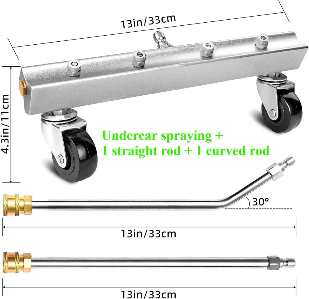 Pressure Washer Undercarriage Cleaner Pressure Washer Undercarriage High Pressure Car Body Cleaner Under Car Washer with 4 Spray
