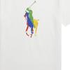Polo Ralph Lauren T-Shirt Colorful Logo Print Crew Neck Straight Cut Short Sleeve Kids Tops White 323925614-001