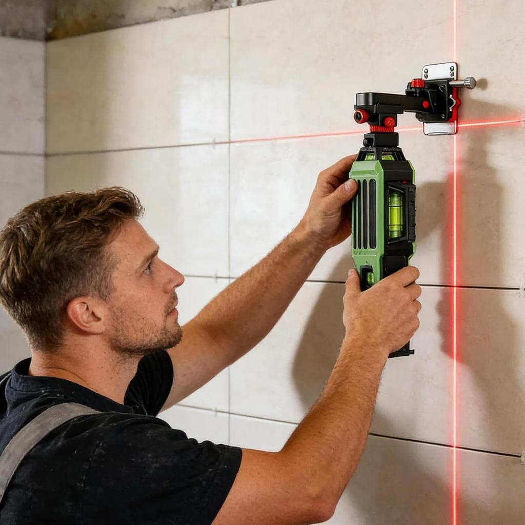 Fine-tuning Bracket Laser Level Holder ,360° Adjustable Powerful Magnetic Pivoting Base Leveling Wall Mount Bracket,