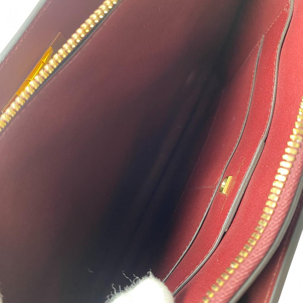 Used Salvatore FerragamoShoulder Bag Bordeaux leather Women
