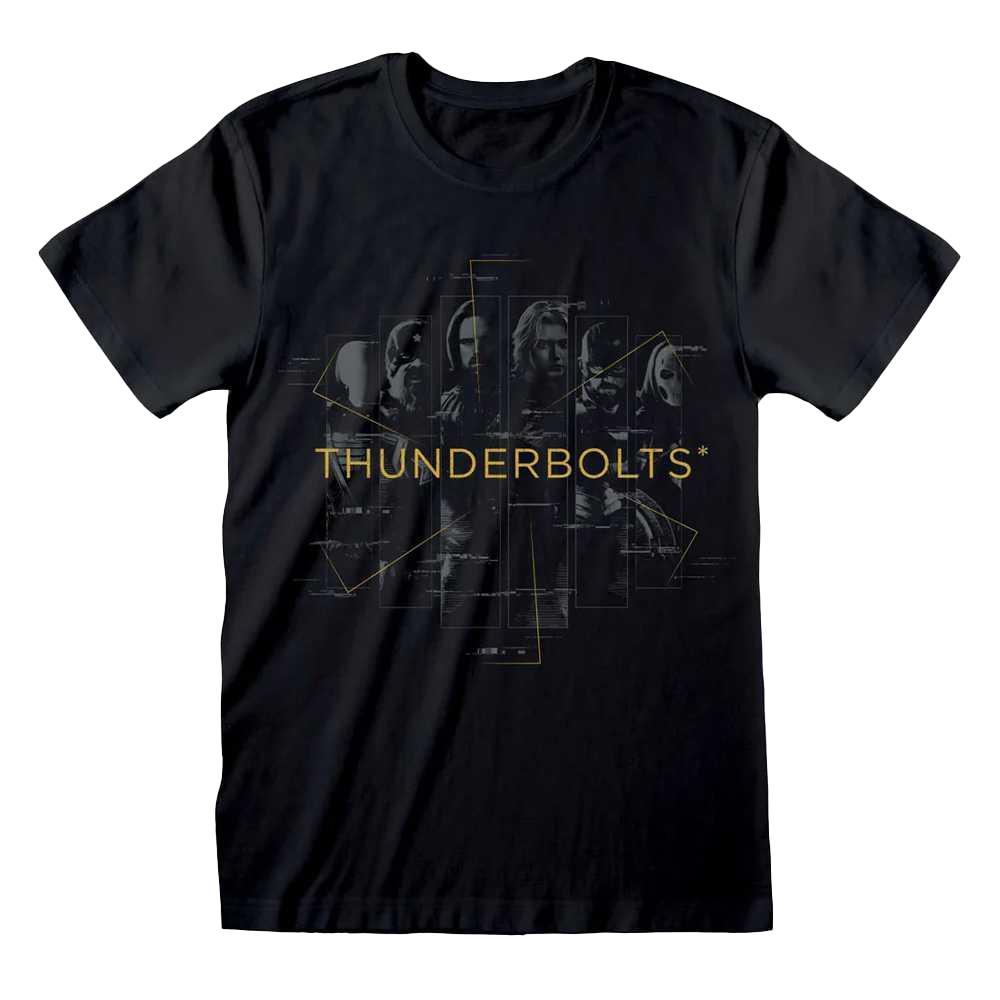 Thunderbolts* Unisex Adult In Rectangles Characters T-Shirt