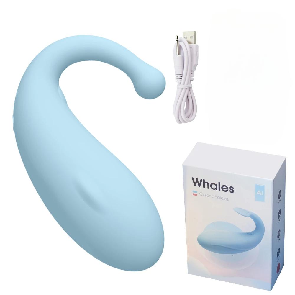 10 Modes Vibrators Whale Shape Vaginal Stimulator Vibrating Egg Bluetooth APP Control Sex Toys for Women G Spot Massage