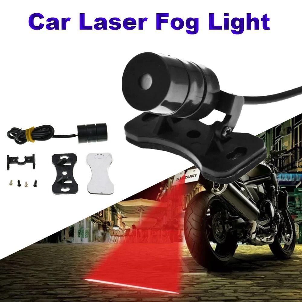 Warning Lamp Car Laser Fog Light Red Line Explosive Flashing Light  Foggy Weather