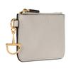 Gucci Softbit Series Card Holder Grained Leather Card Holder Women's Light Gray