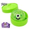 TPR Stress Ball 1/4/5Pcs Halloween Dumpling Squeeze Toy with Steamer Box, Cartoon Glitter Steamed Bun Soft Decompression Gadgets Relief Toy,