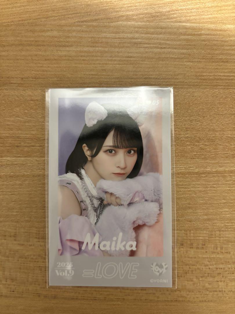 

[USED] Equal Love Maika Sasaki Mini Photo Card Vol.9 Rare Cat