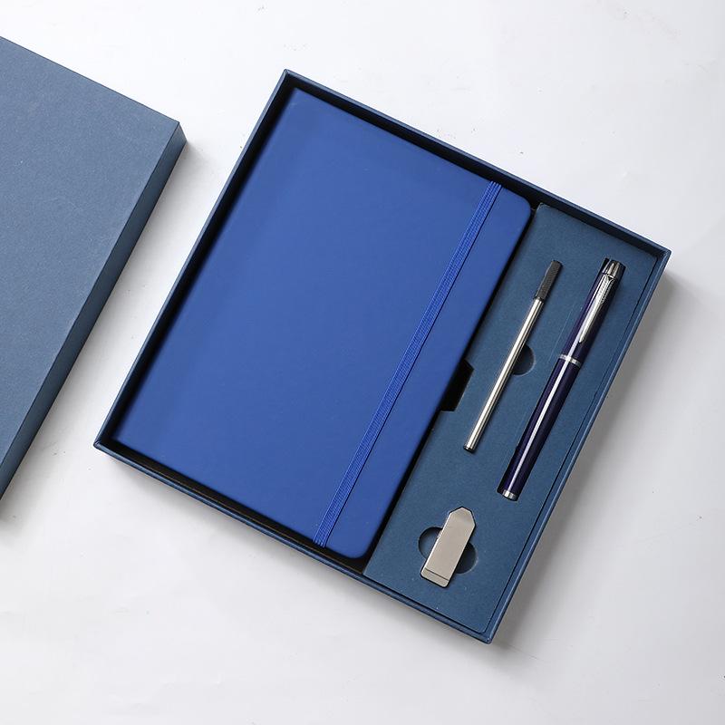 Custom Business Leather Notebook & Diary Gift Set with Logo