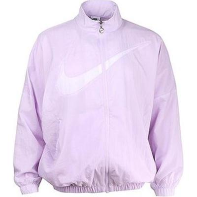 Sportswear Essential Logo Print Casual Woven Jacket Women Jackets Light-Purple DX5865-511