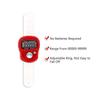 Portable 7 Colors Rhinestone Finger Counter Sparkling Design Counting Tool for Prayers Fitness and Learning Tasks
