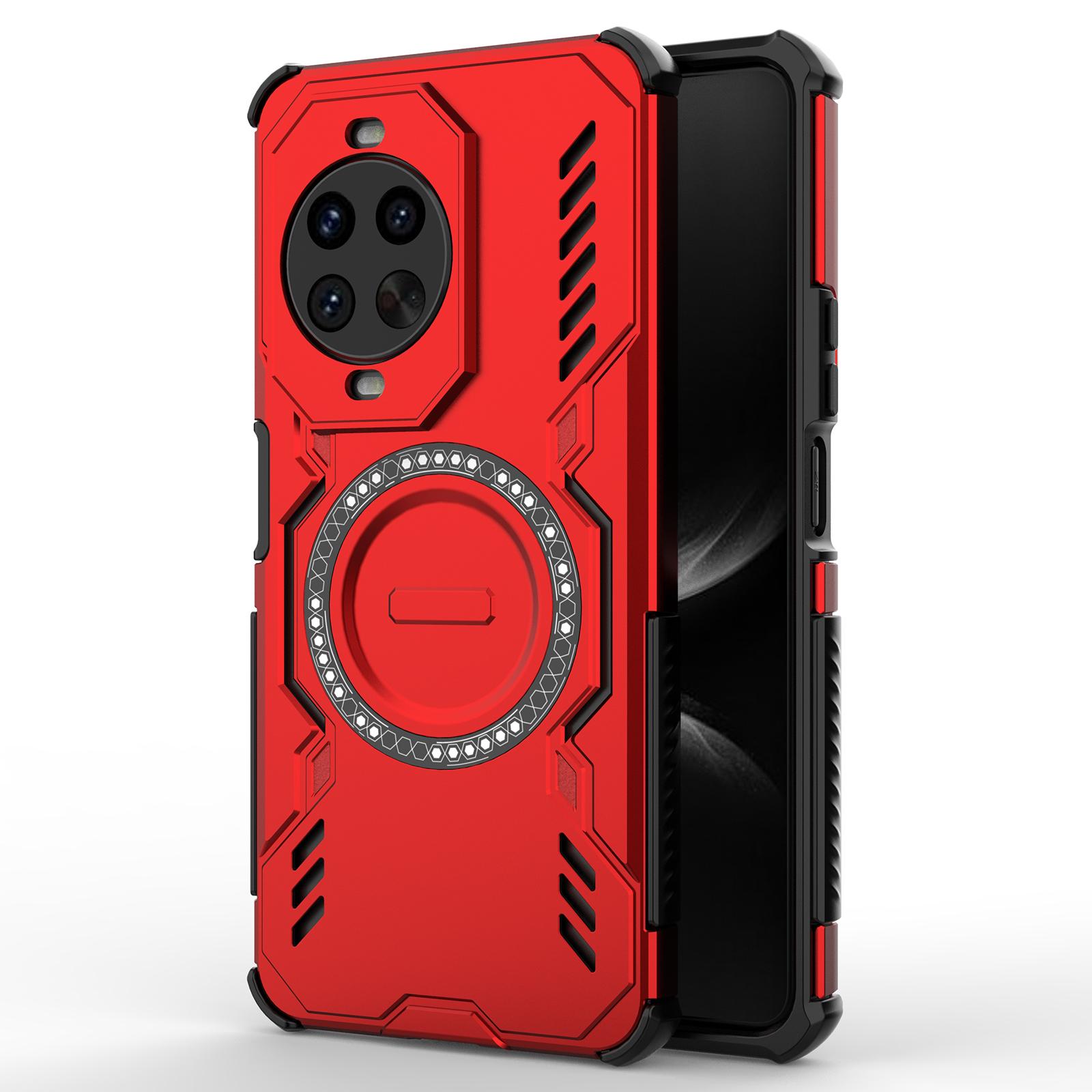 

Магнитный чехол-бампер для Huawei nova 14 Pro 5G «Бабочка» с полым дизайном для отвода тепла, ПК+ТПУ чехол для телефона Red