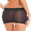 Damen Strand Überwurf Minirock Halb Transparentes Design Einfarbiger Colorblock Niedrige Taille Bleistiftrock
