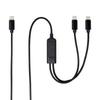 AINEX USB-C Splitter Charging Cable PD 100W Dual Type-C Male 1.2m UYC-CC12P10