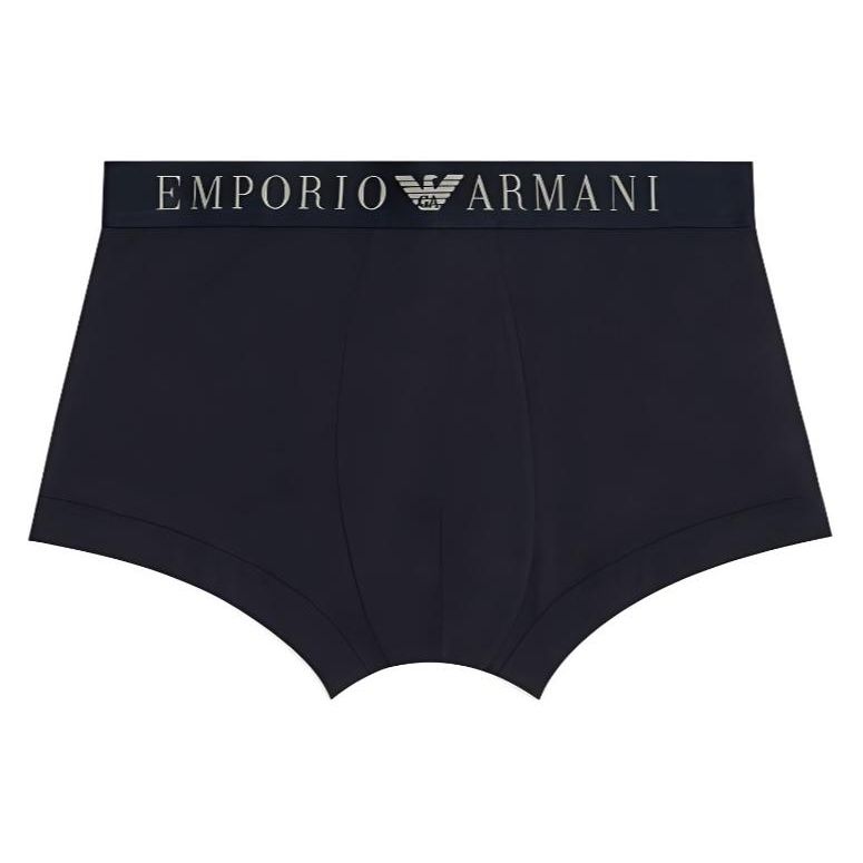 Emporio Armani SS24 Letter Logo Print Boxer Briefs Men underwear Navy-Blue 111389-4R522-00135