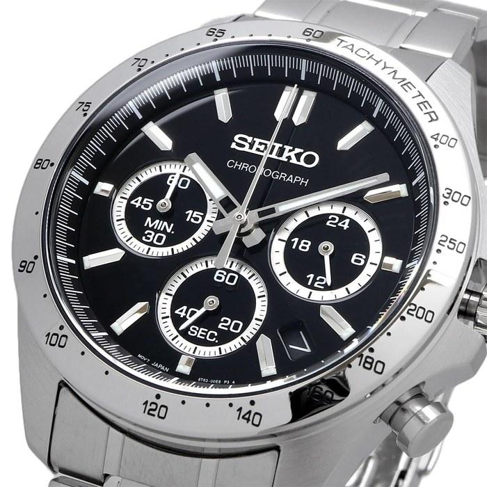 Seiko Chronograph Quartz Watch Men's SBTR013 Black