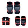 6-Piece Kids Adult Roller Skating Safety Gear Set Knee Elbow Wrist Hand Protection Inline Skates Scooters Balance Bikes