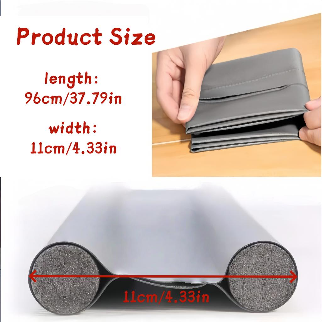1PC Flexible Soundproof Under Door Draft Stopper Door Bottom Seal Strip Thicker Anti-Cold Gap Blocker Sealing Weather Strip