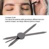 Eyebrow Stencil Ruler Compass Guide 3 Point Positioning Symmetrical Stainless Steel Eyebrow Caliper for Makeup