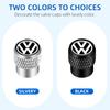 For VW Knurling Style Car Tire Valve Caps Genuine Accessories for Volkswagen VW GTI Golf Rline Passat Lavida Sagitar Scirocco DFK-X68 EM1
